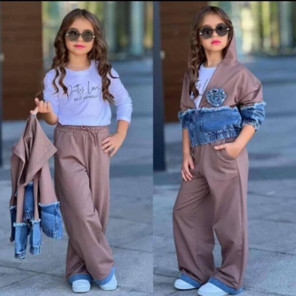 طقم بناتي أنيق ومريح